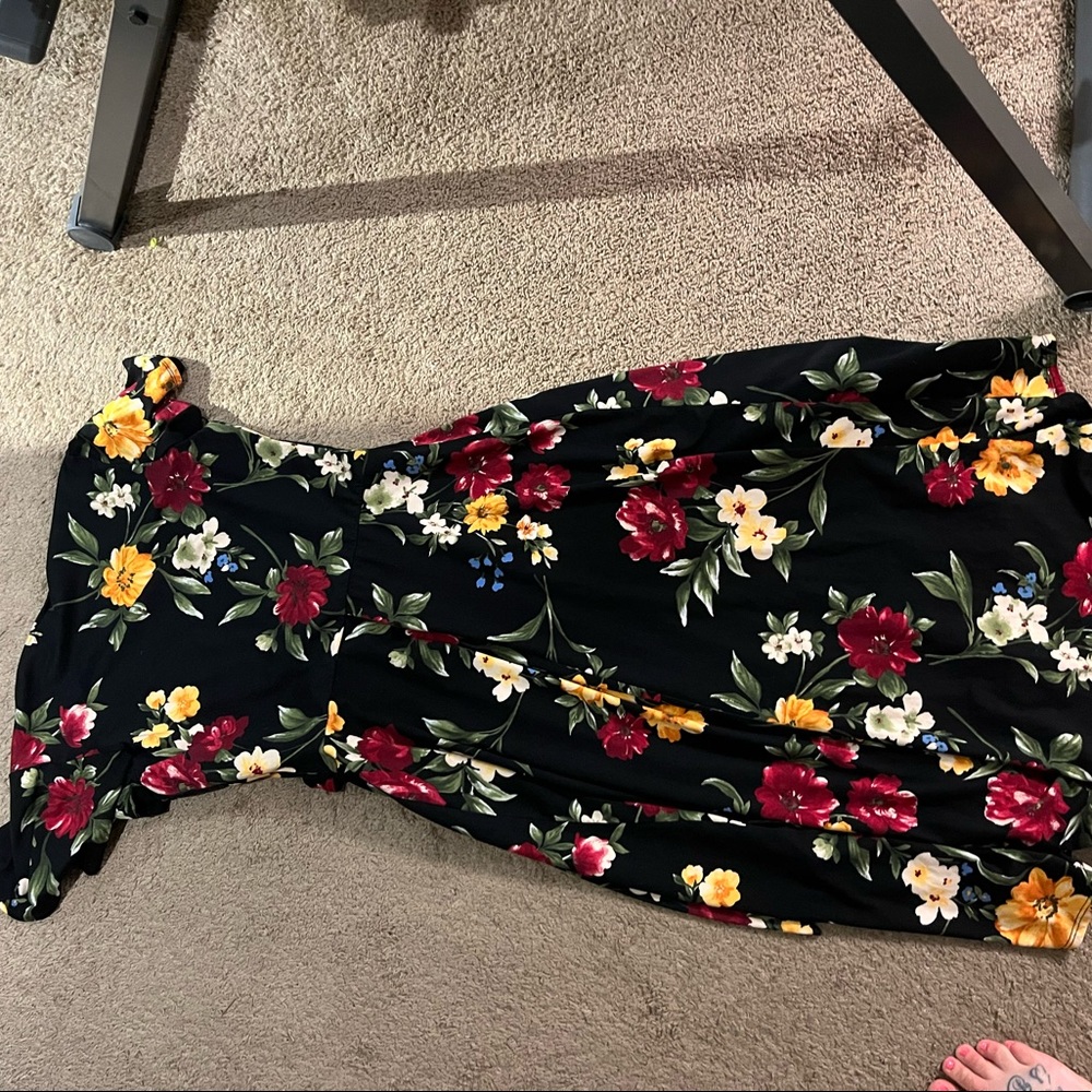 Floral dress stretchy